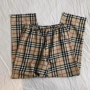 Burberry Nova Check Plaid Lounge Pajama Pant